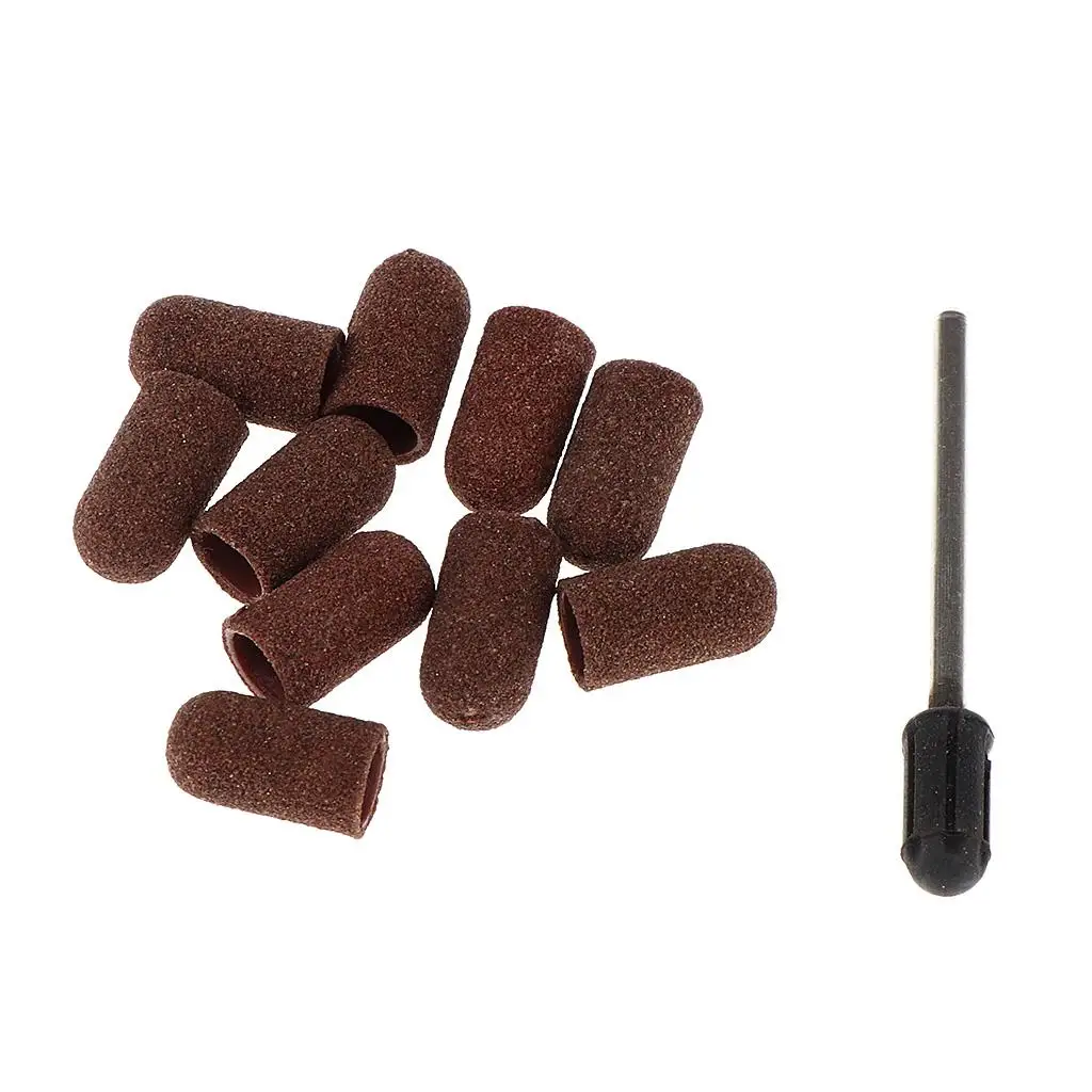 10 Pieces Dark Brown ing Bands   For Acrylic Nails Manicure Machine and Pedicure