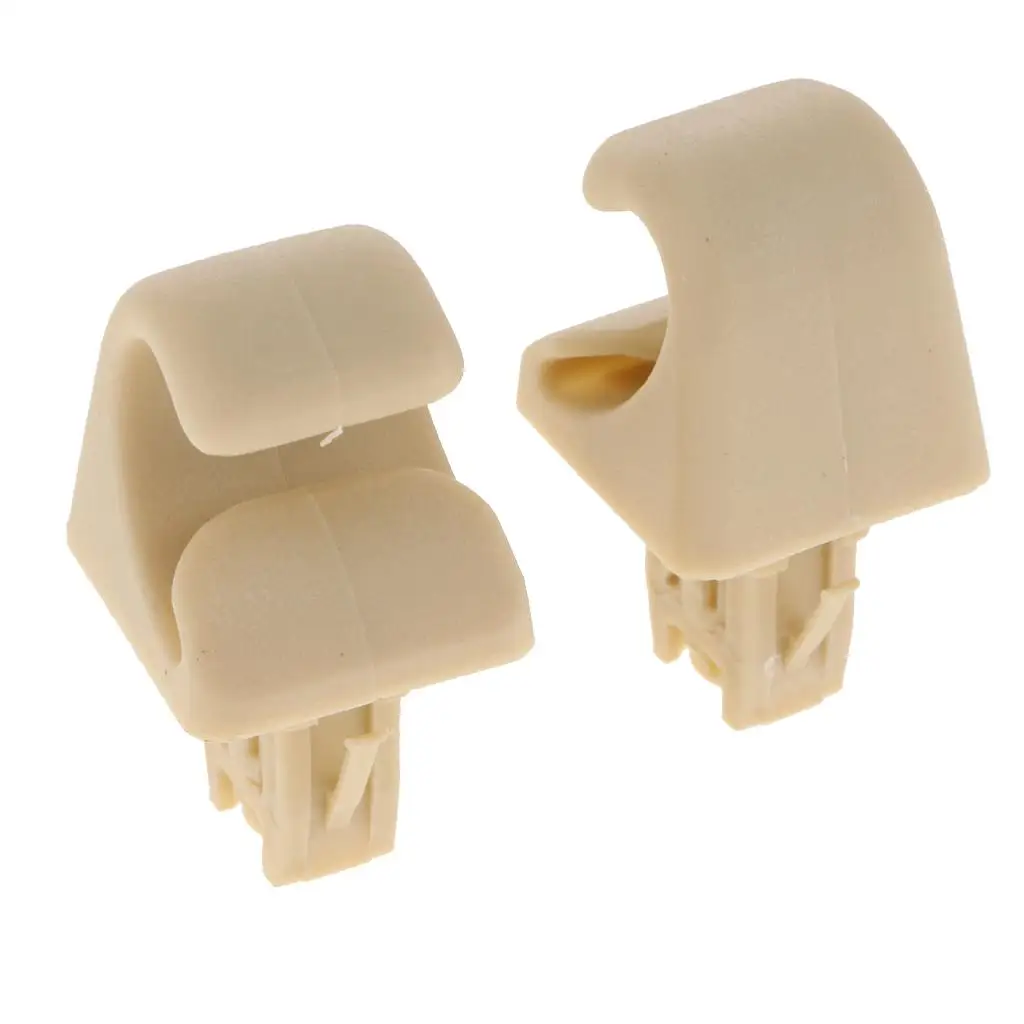 1 Pair Beige Car Visor Hook Clip Bracket for BYD