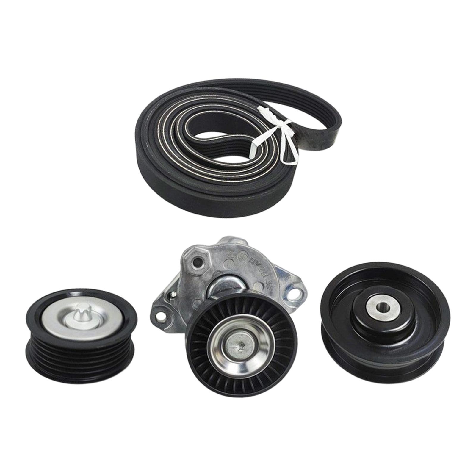 Drive Belt Tensioner and Idler Pulley Serpentine Belt Kit for GL550