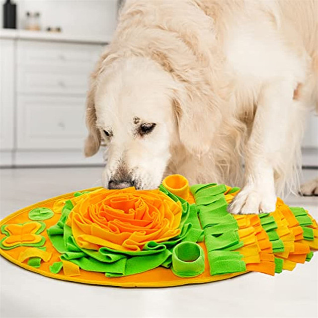 Snuffle Mat for Large Dogs Puzzle Toy Resizable Slow Feeding Mat Portable  Pet Training Mat for Foraging Skills & Stress Relief - AliExpress