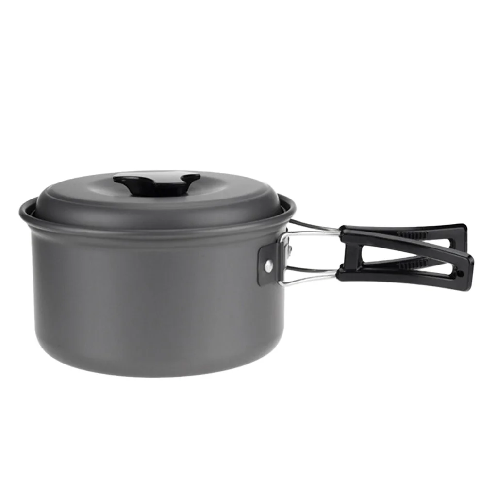 Foldable Cooking Pot Cookware Cooking Utensils Pan for Outdoor Camping Picnic