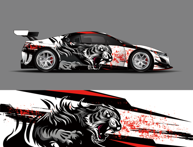 Full Body Racing Car Graphic Decal Vinyl Wrap Modern Design Vector Image Car Full Wrap Sticker Decorative Car Decal Car Body Film AliExpress