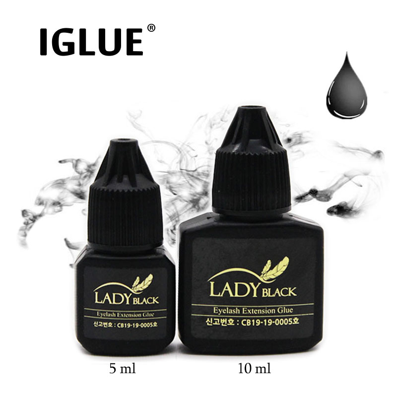 Best of IGLUE Lady Black Glue For Fake Eyelash False Extension Supplies Glue 5ml Black Cap Adhesive Makeup Beauty Tool Korea Lava Lash Reviews & Tips