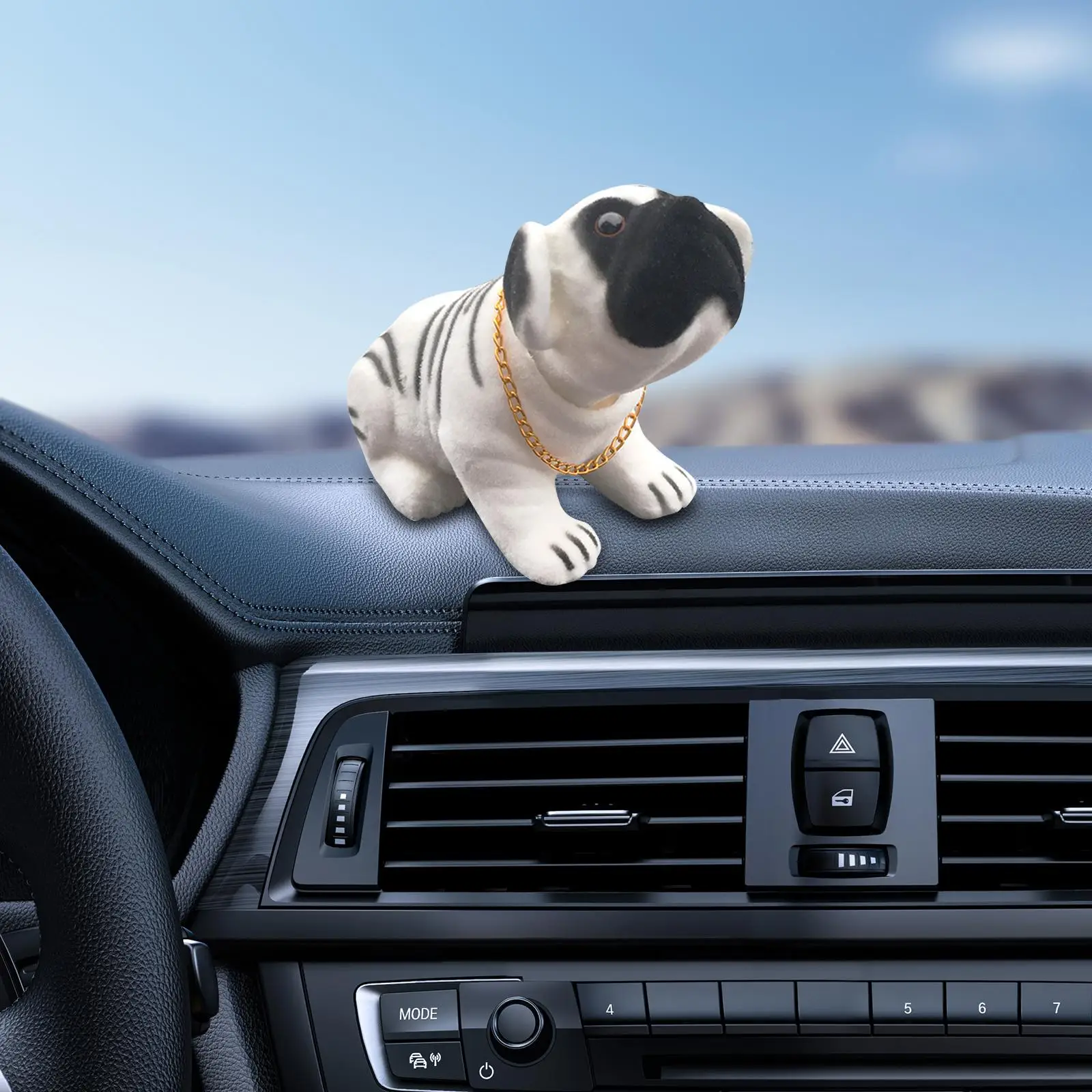 Car Dashboard Nodding Head Dog Decoration for Desk Tabletop Automotive