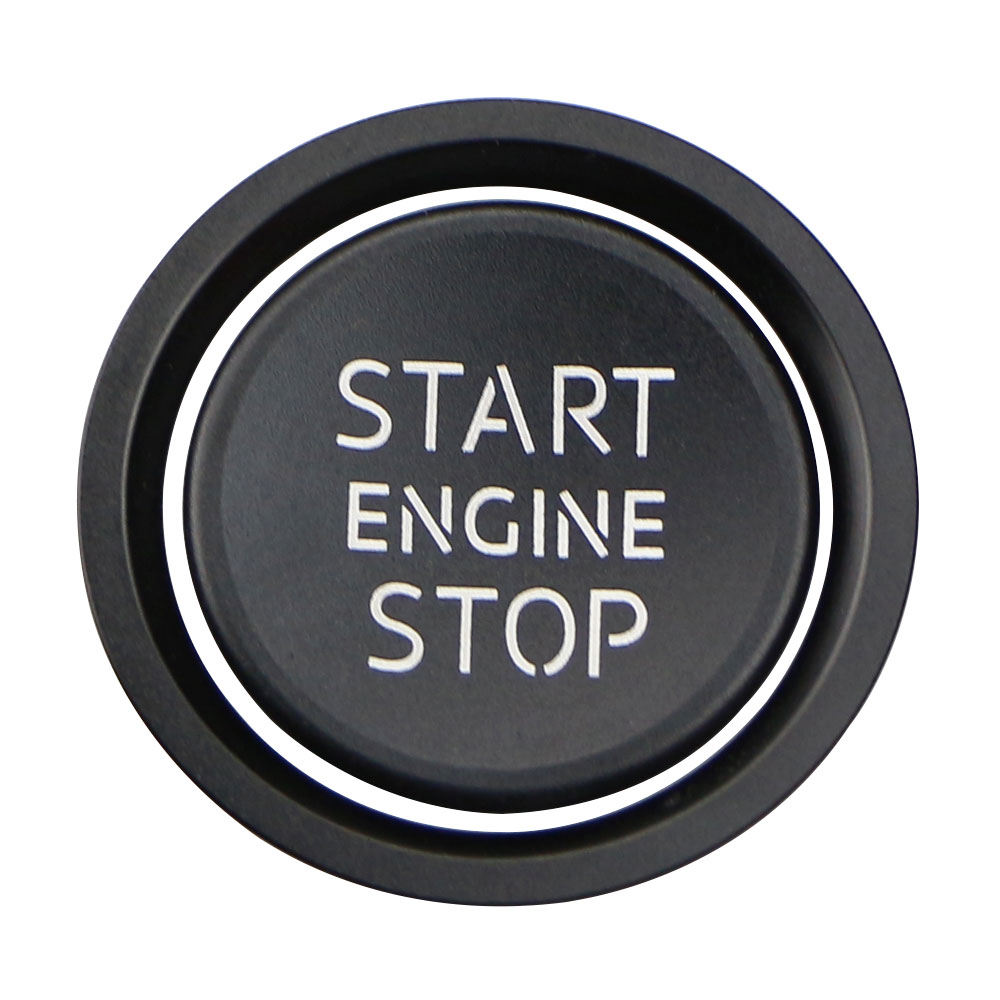 Aluminiumlegierung Auto Zündung Motor Start Stop Knopf Abdeckung Fall Aufkleber für Audi A4 B8 B9 A5 A6 A7 C7 Q3 Q5 S3 Zubehör – Detail 5