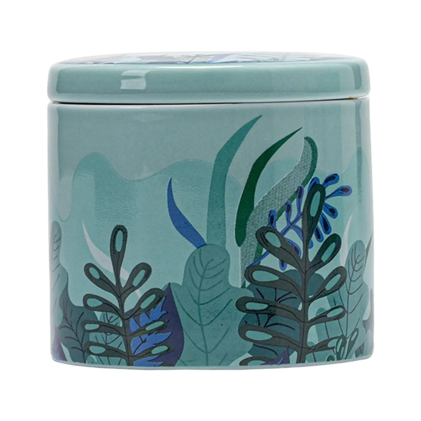 Ceramic Tea jar Storage Container Tea Tin Sealed Jar Porcelain Container Storage Jar for Serving coffee Tea Leaves Sugar