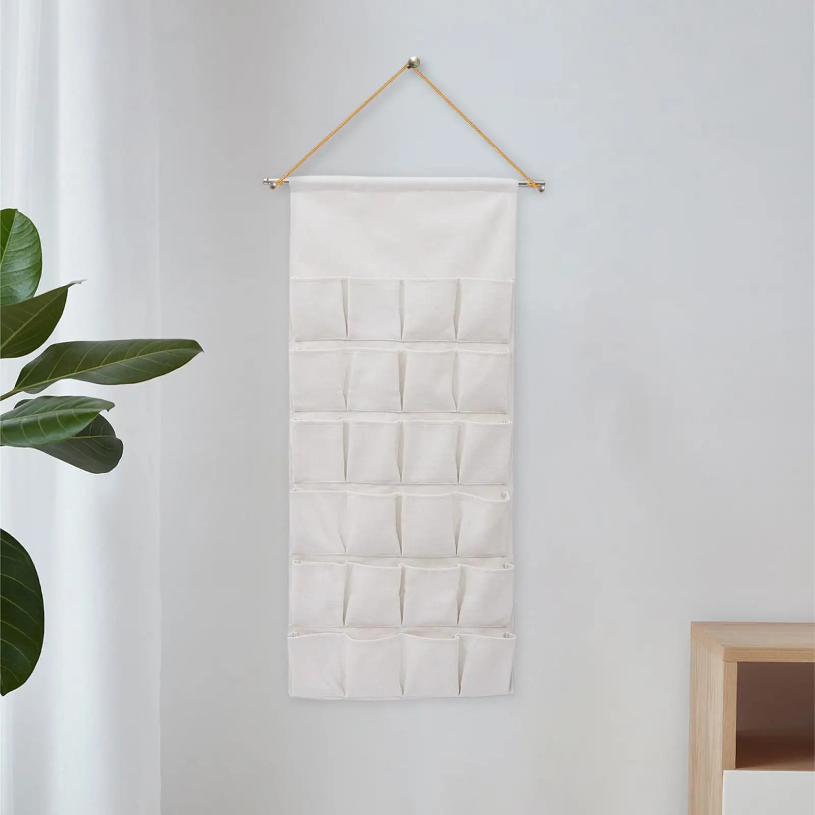 24 Pockets DIY Christmas Advent Calendar Durable Xmas Decoration Hanging Bag for Bathroom Home Decor Drawing Room Office