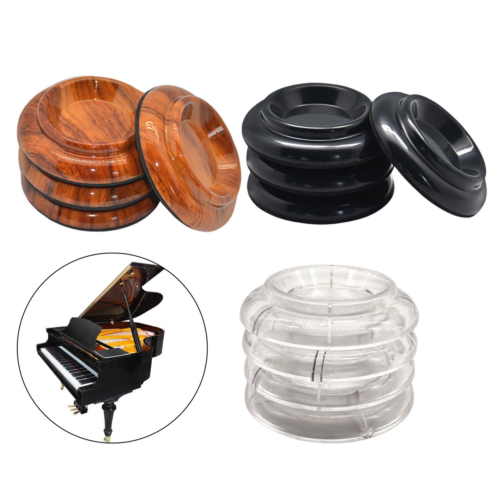 4 Pieces Piano Caster Cups Piano Legs Foot Pad Foot Pad for Upright Piano