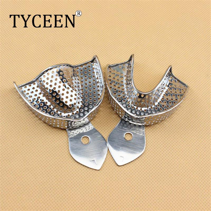 Best of 2Pcs / set Dental Impression Tray Stainless Steel Autoclavable Upper Lower Teeth Tray Denture Instrument Trays Dentist Tools Reviews & Tips