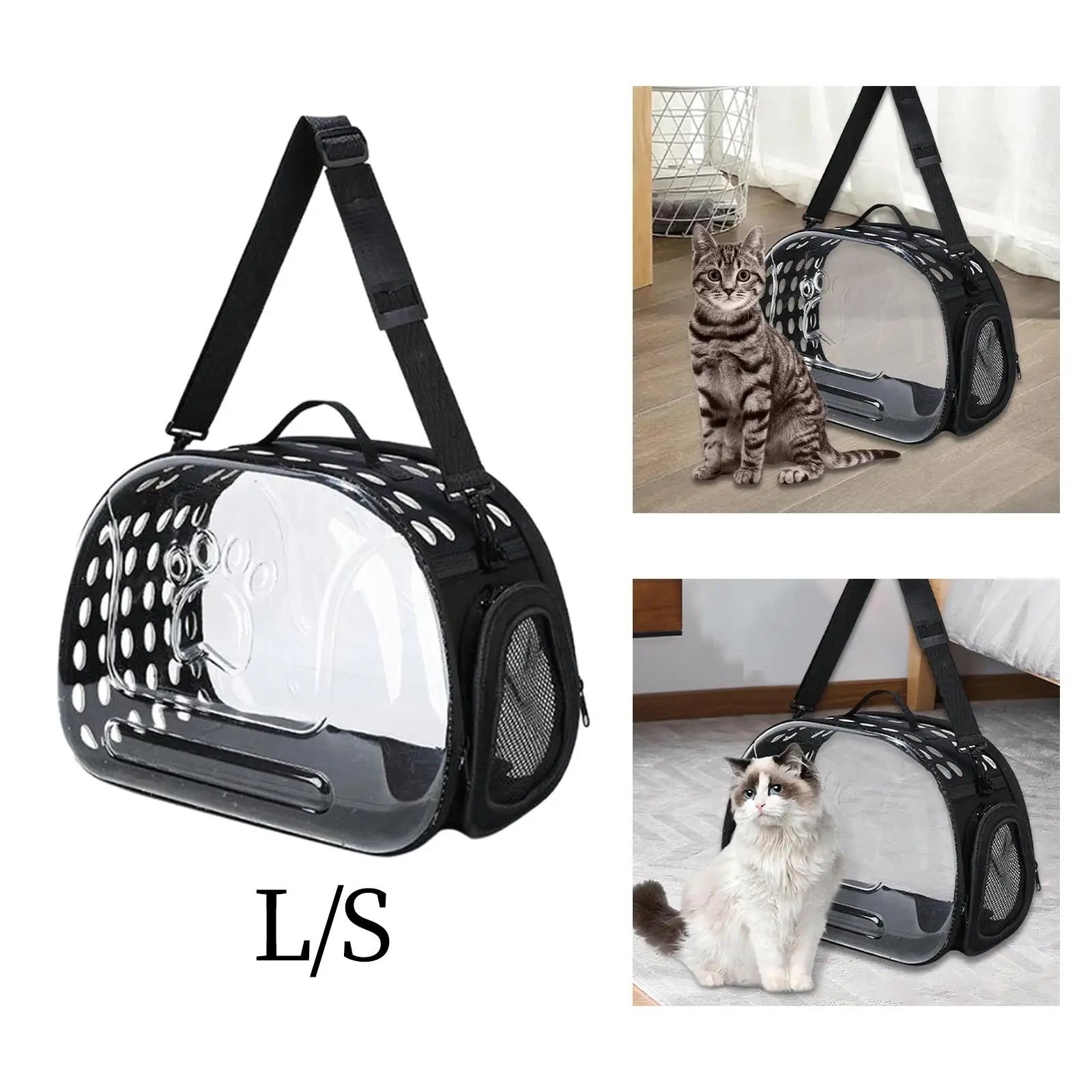 Portable Cat Carried Bag Carry Kennel Ventilated Travel Pet Bubble Backpack for Outdoor Kitten Travel Walking Small Medium Dogs