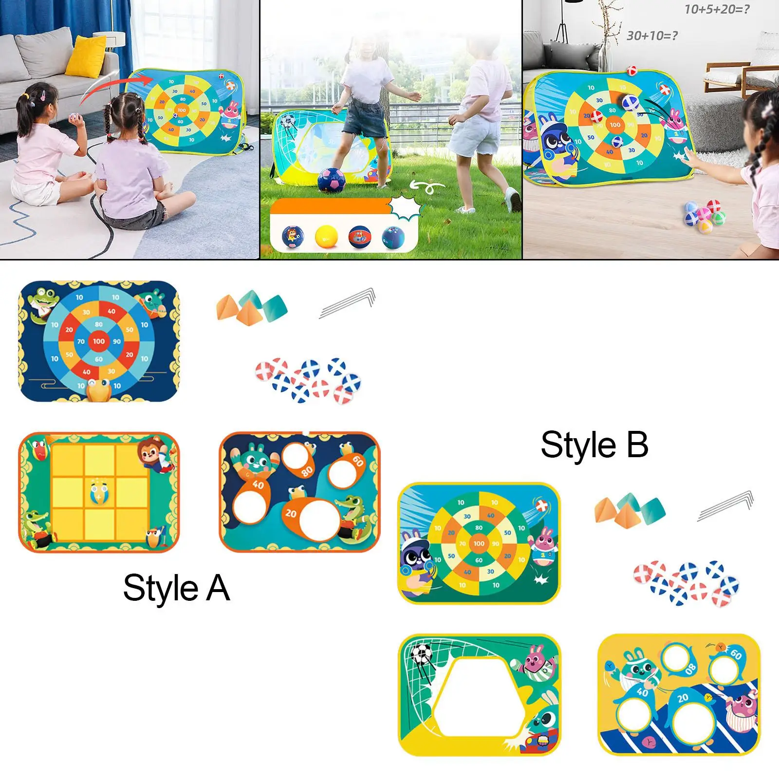 Sticky Ball Toss Educational Board Games Portable for Game Outside Training