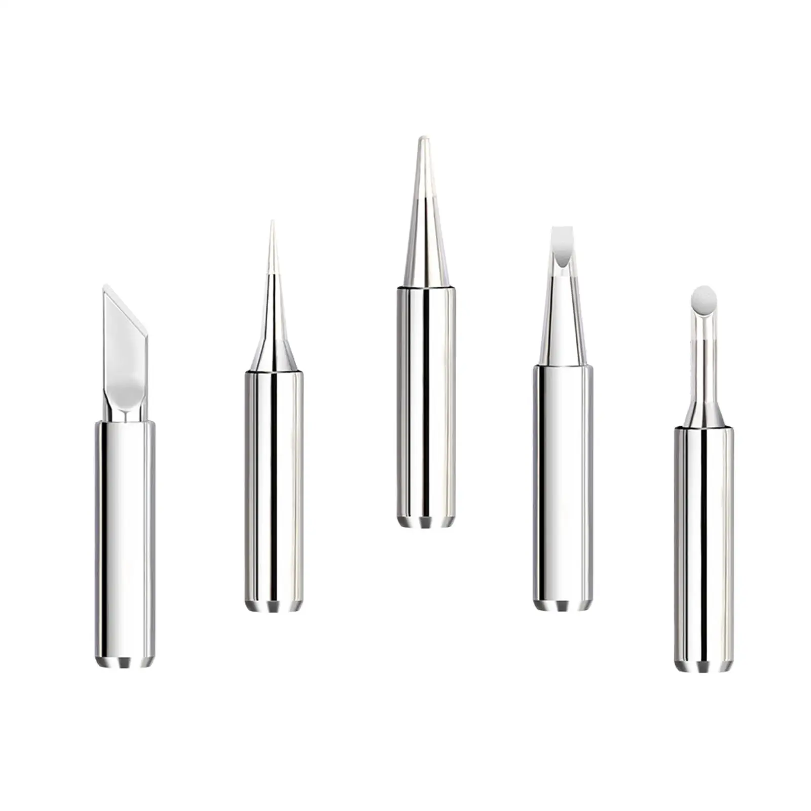 5x Copper Soldering Iron Tips Stable B K 2.4D 3C for Soldering Iron Soldering Station Accessories Replace Replacement