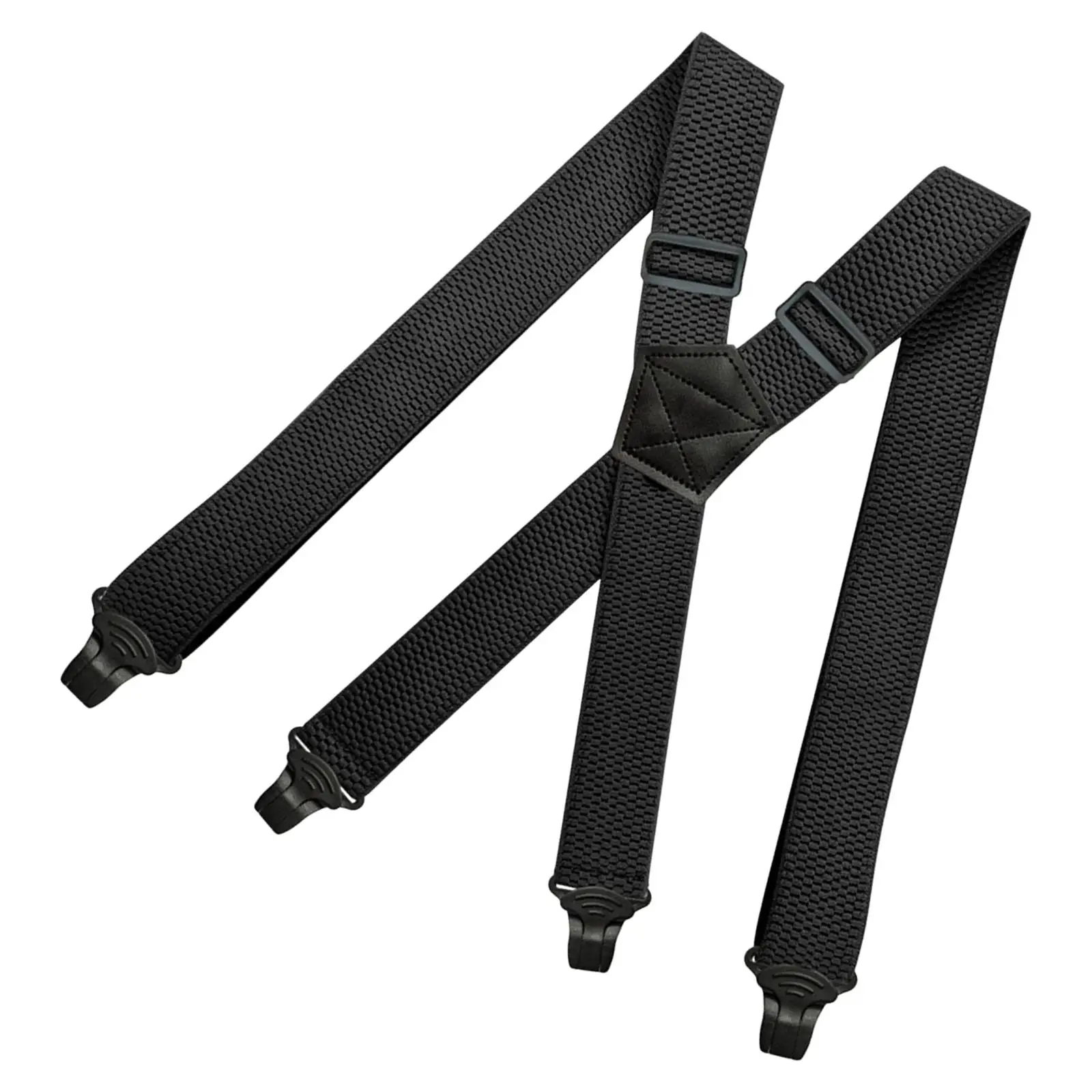 Casual Men Women Suspender 4 Clips Elastic x Type Adults Side Clip Suspenders Trucker Style Suspenders for Belt Loops Supplies