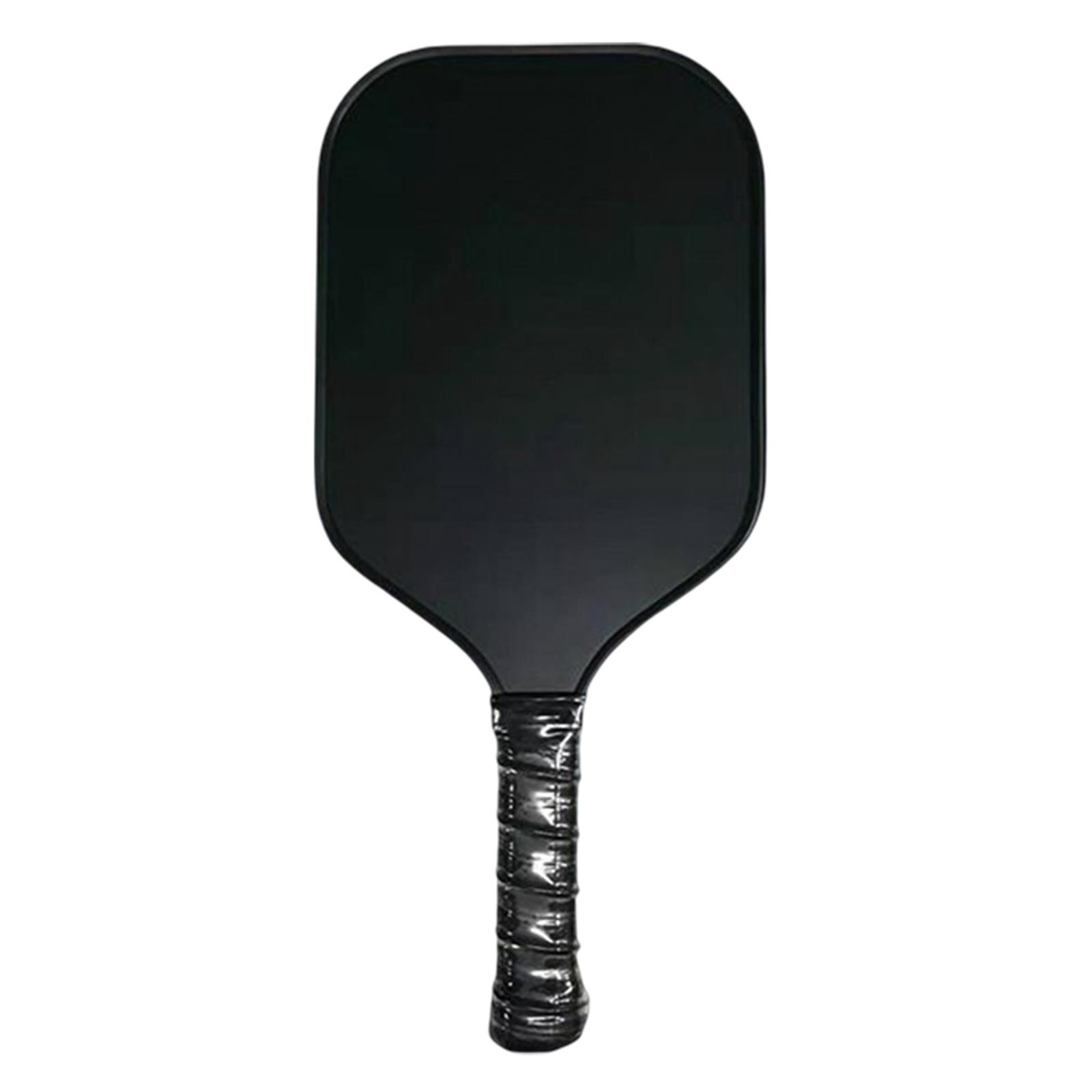 Carbon Fiber Racket Black, Accessory for Any Skill Level Players with Low Profile Edge Protection