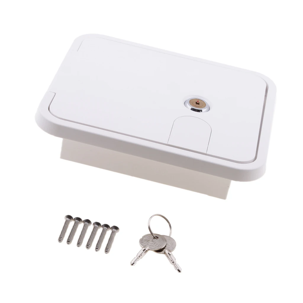  Wire Hatch Electrical Access Door for rv Trailer Motorhome Power  with Screws and two keys
