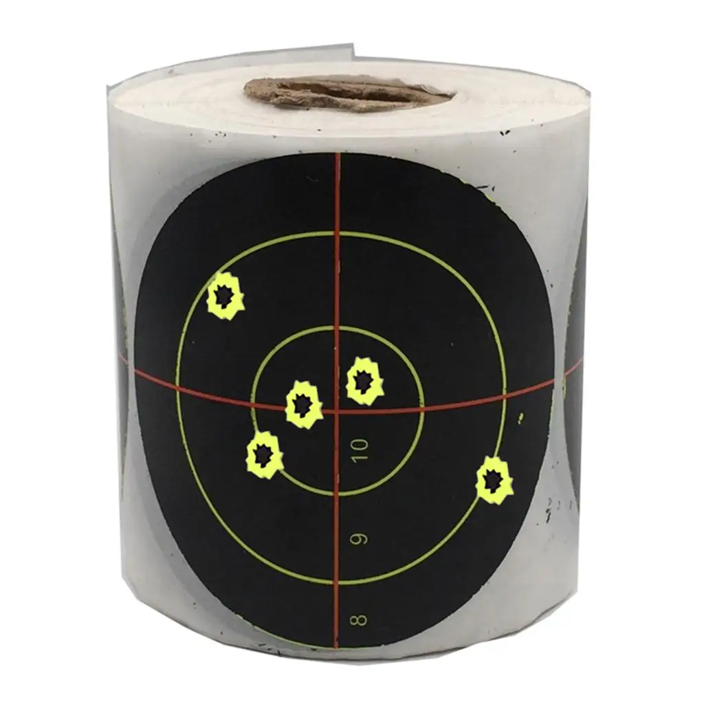  Shooting Paper Target Reactive Shooting Practice Fluorescent Yellow Impact
