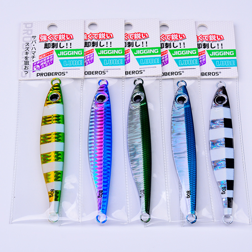 Metall Jig Löffel Locken Leucht 14G 21G 28G 40G 60G 80G Künstliche Köder Shore langsam Jigging Super Hard Bass Fishing Tackle – Detail 10
