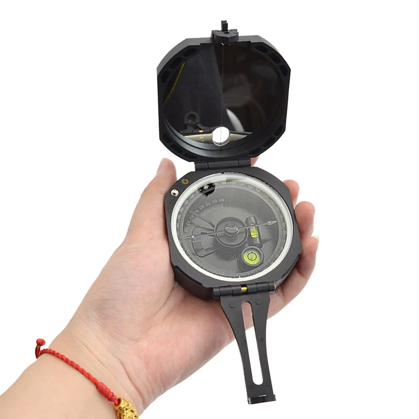 Multifunction Camping Compass Mirror with Carrying Bag Lightweight