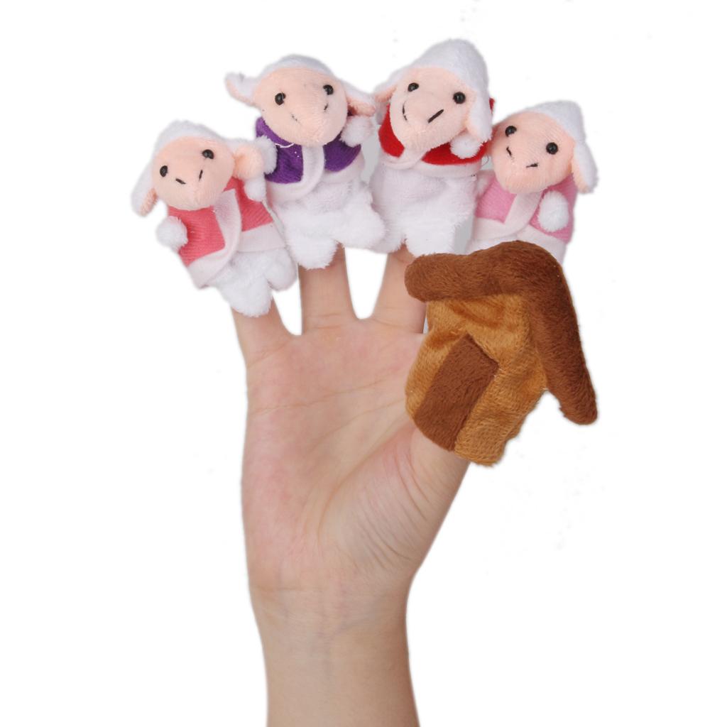 The Wolf And Seven Little Lambs Finger Puppets Nursery  / Fairy Tale