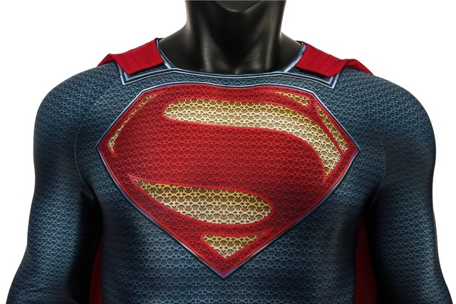 Man of Steel Superman Clark Kent Cosplay Costume Kids Adults-Takerlama