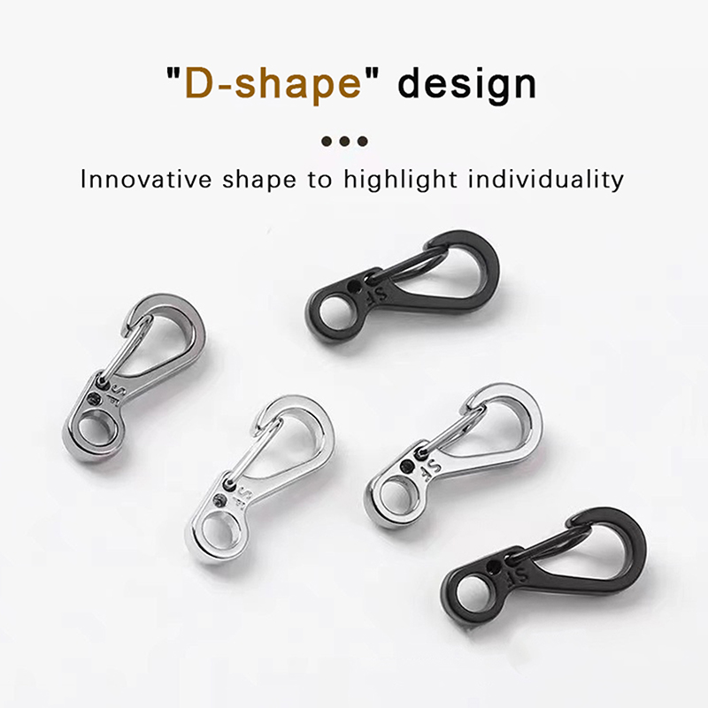 Description Picture 2 of itemLobster Clasp Buckle Keychian Mini Carabiners Outdoor Camping Hiking Buckles Alloy Spring Snap Hooks Keychains Tool Clips