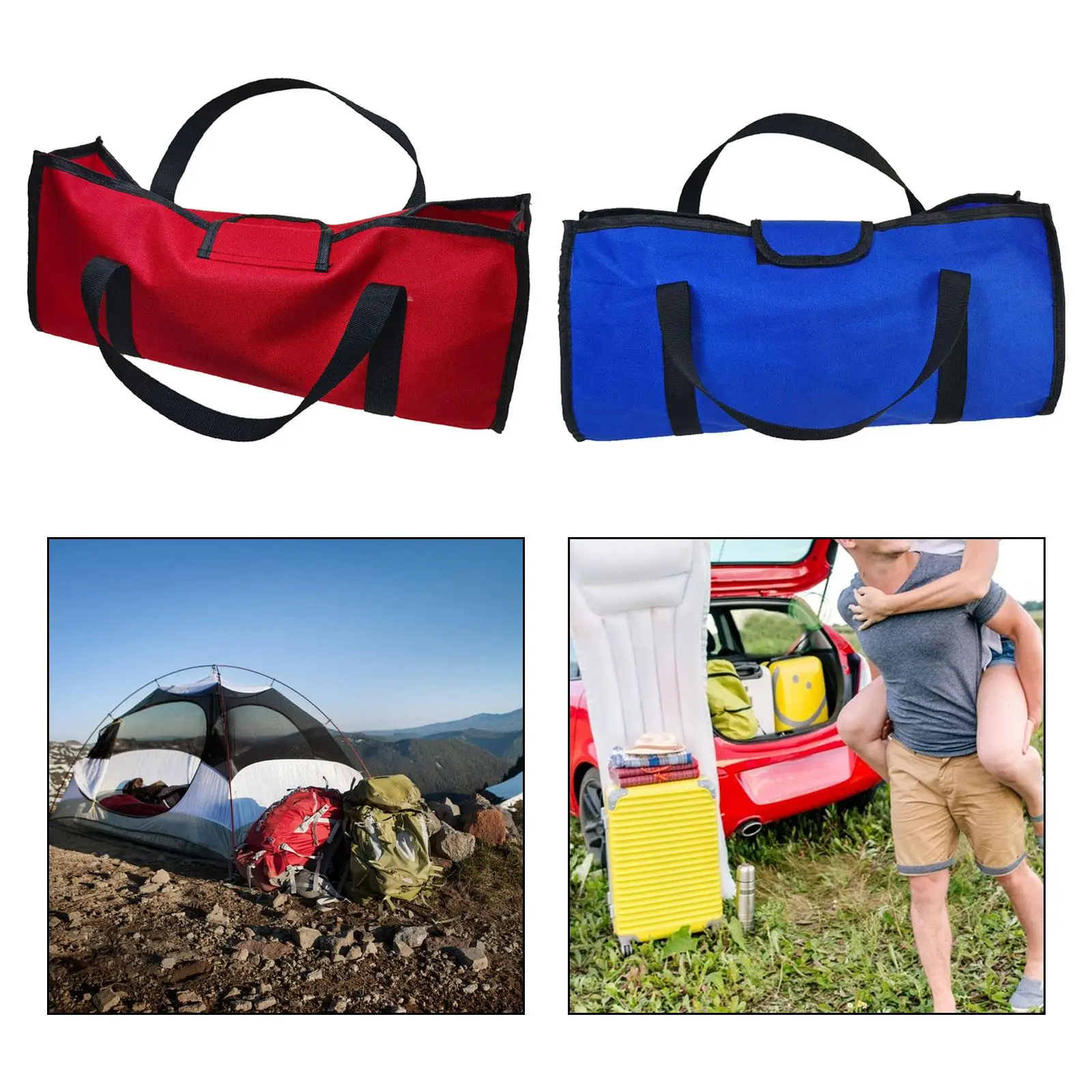Camping Tool Bag Tent Stakes Bag Inner Waterproof Coating Handbag Heavy Duty Carrying Bag Electrician Tool Bag Plumbing Tool Bag
