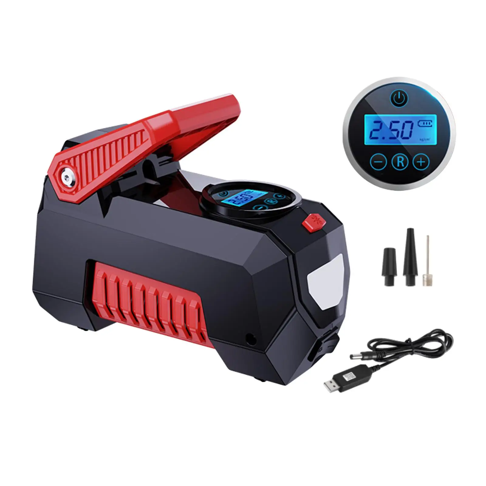 Auto Tire Pump Cordless Portable Tire Inflator for Bicycle Motorcycles Basketball