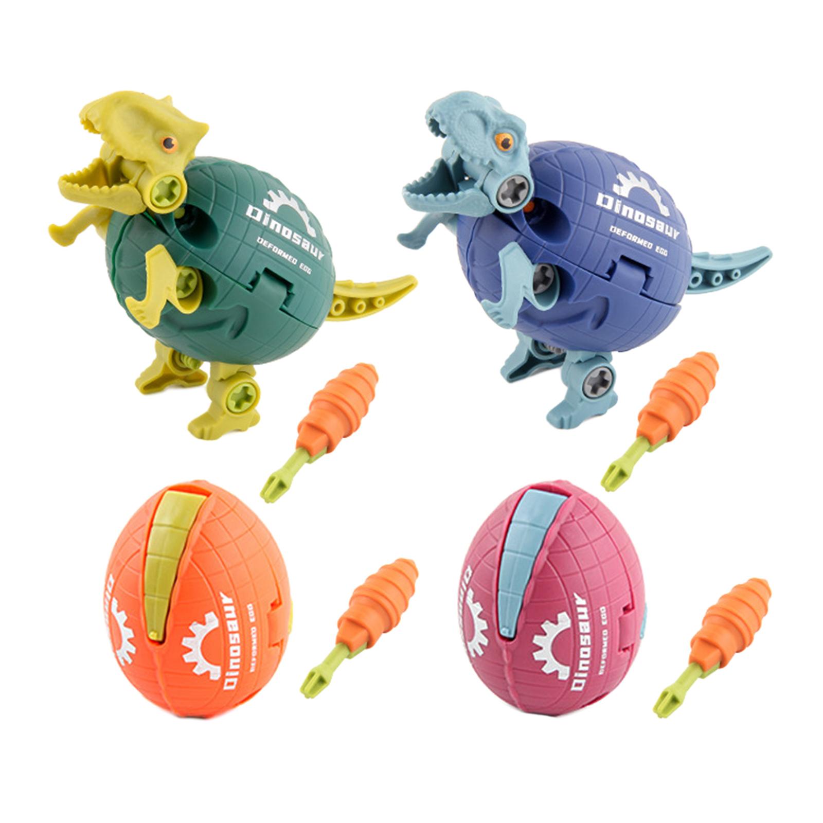 4 Pieces Kids DIY Take Apart Dinosaur Toys for Boys Girls 3 Year Old and up