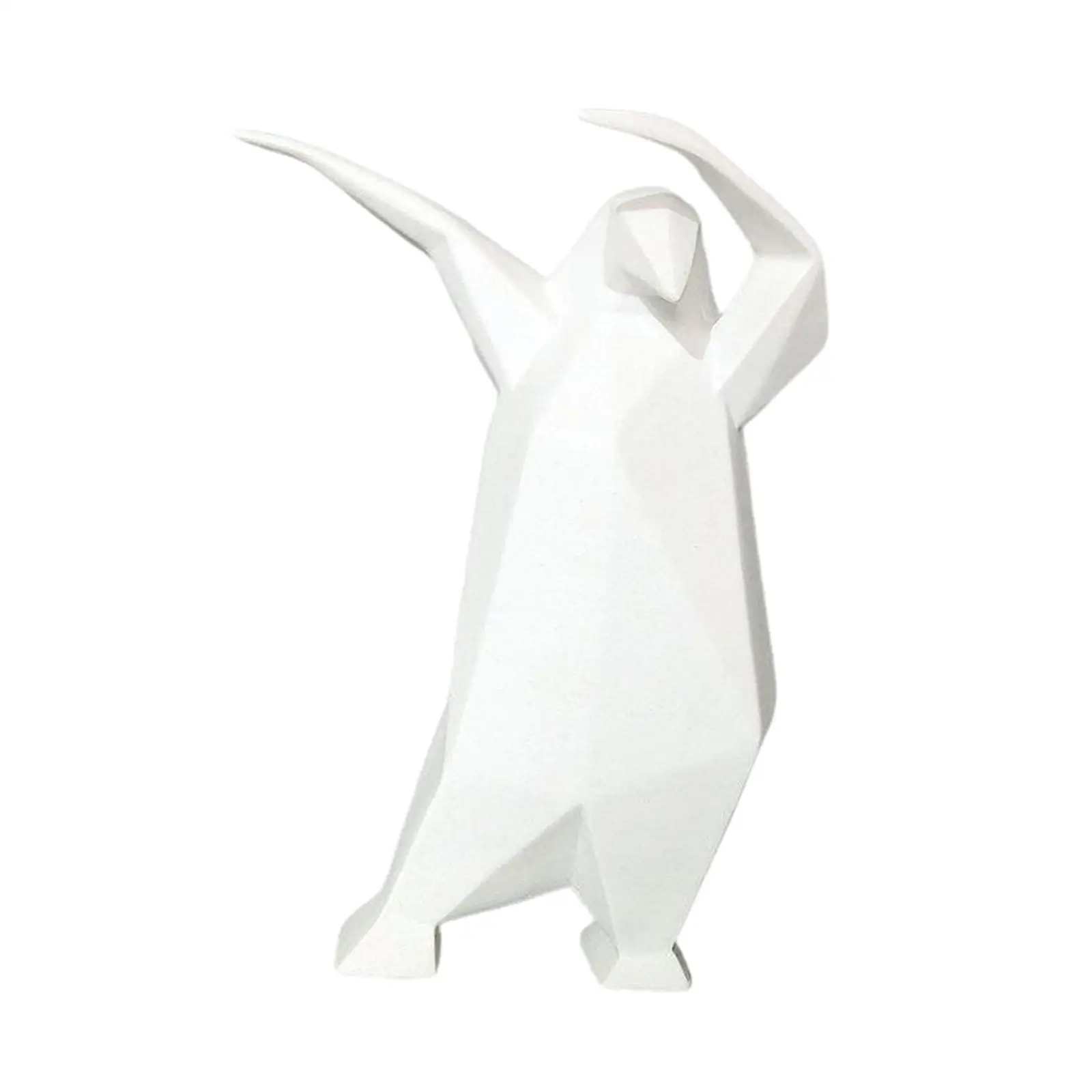 Penguin Sculpture Creative Animal Figurine for Cabinets Bedroom Coffee Table