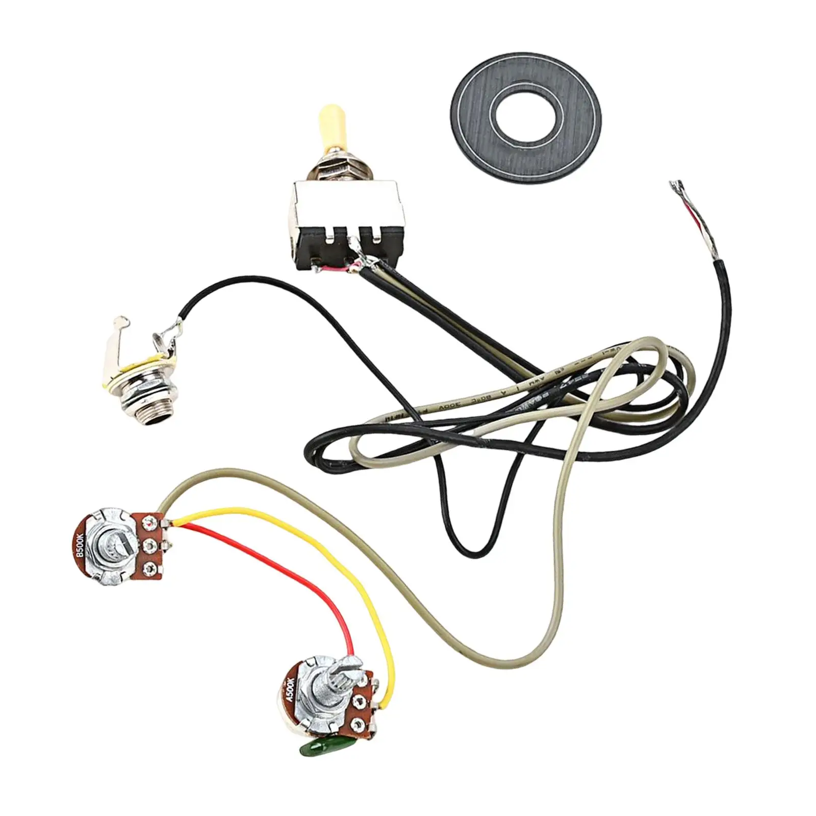Guitar Wiring Harness Sturdy Simple to Install Audio Volume for Supplies