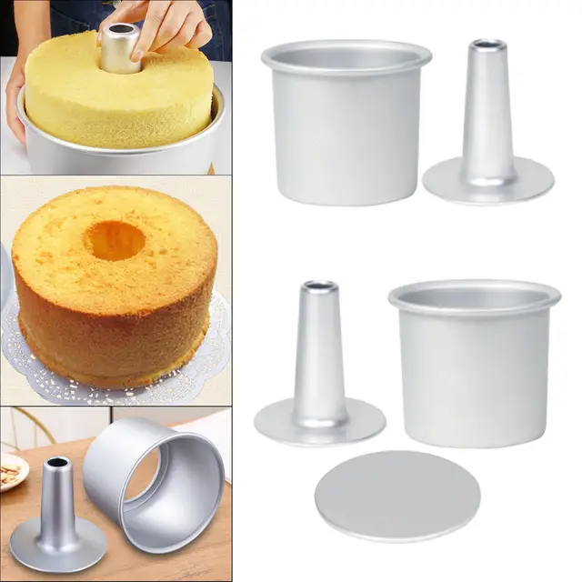 1 Piece Round Cake Pan with Removable Bottom, Cheesecake Chiffon Mold Baking  Mould Anodized Aluminum 10cm Deep baking pan - AliExpress