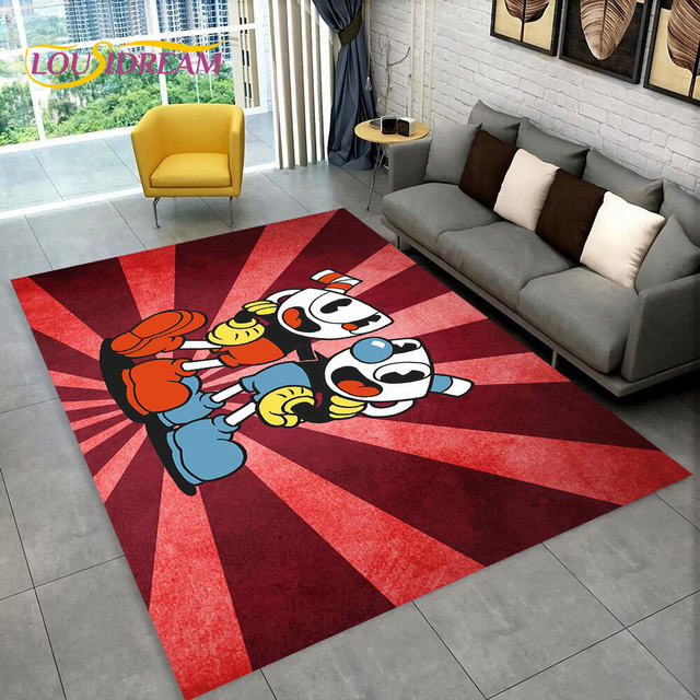 Cuphead Ms Chalice Game Anti-Slip Doormat Living Room Mat Boy Floor Carpet  Welcome Rug Indoor Decor - AliExpress