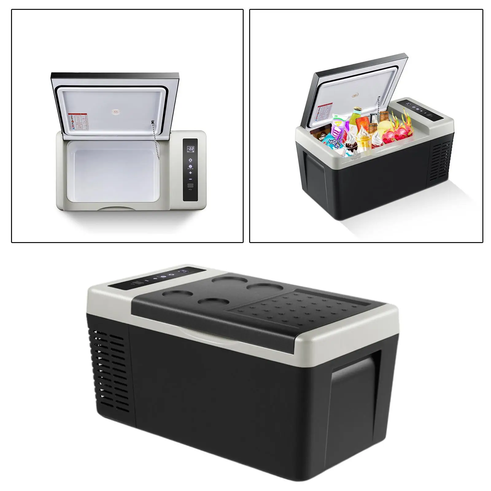 18L Portable Mini Car Cosmetics Beauty Makeup Fridge Cooler Freezer