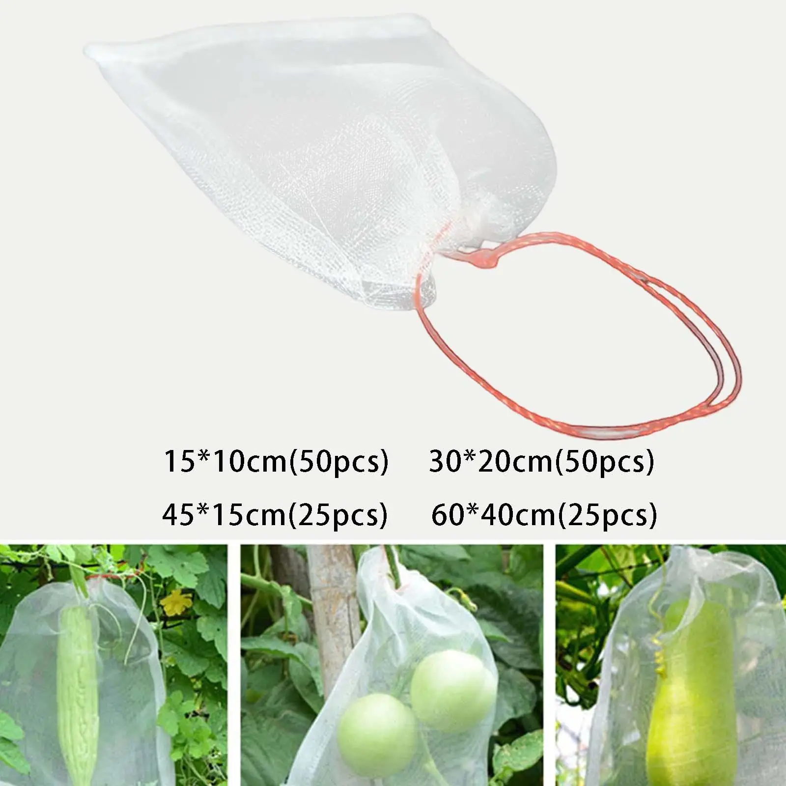Nylon Fruit Protection Bags Multifunctional Fruit Netting Bags for Flower