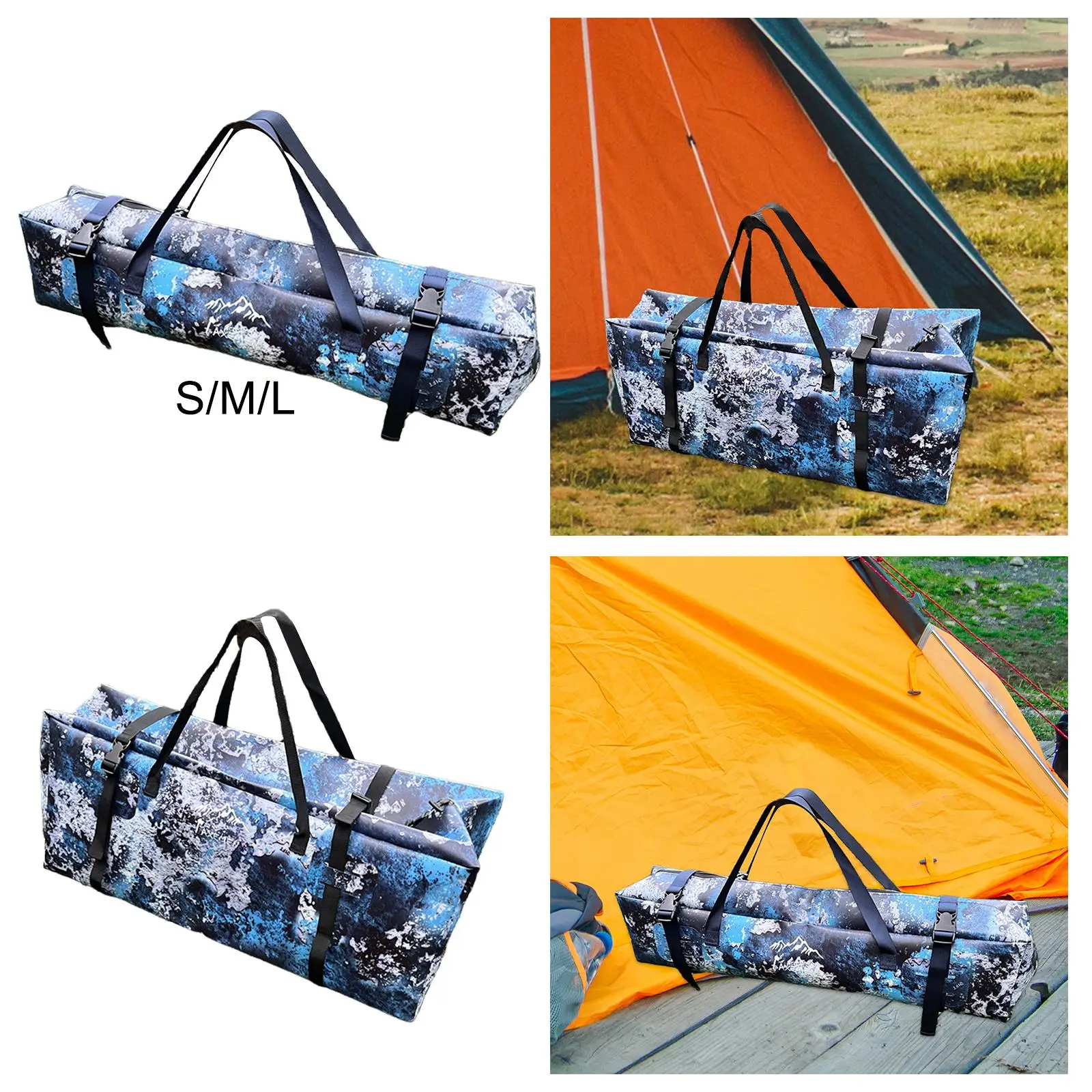 Camping Tent Storage Bag Tent Bag Foldable Handbag for Beach BBQ Traveling