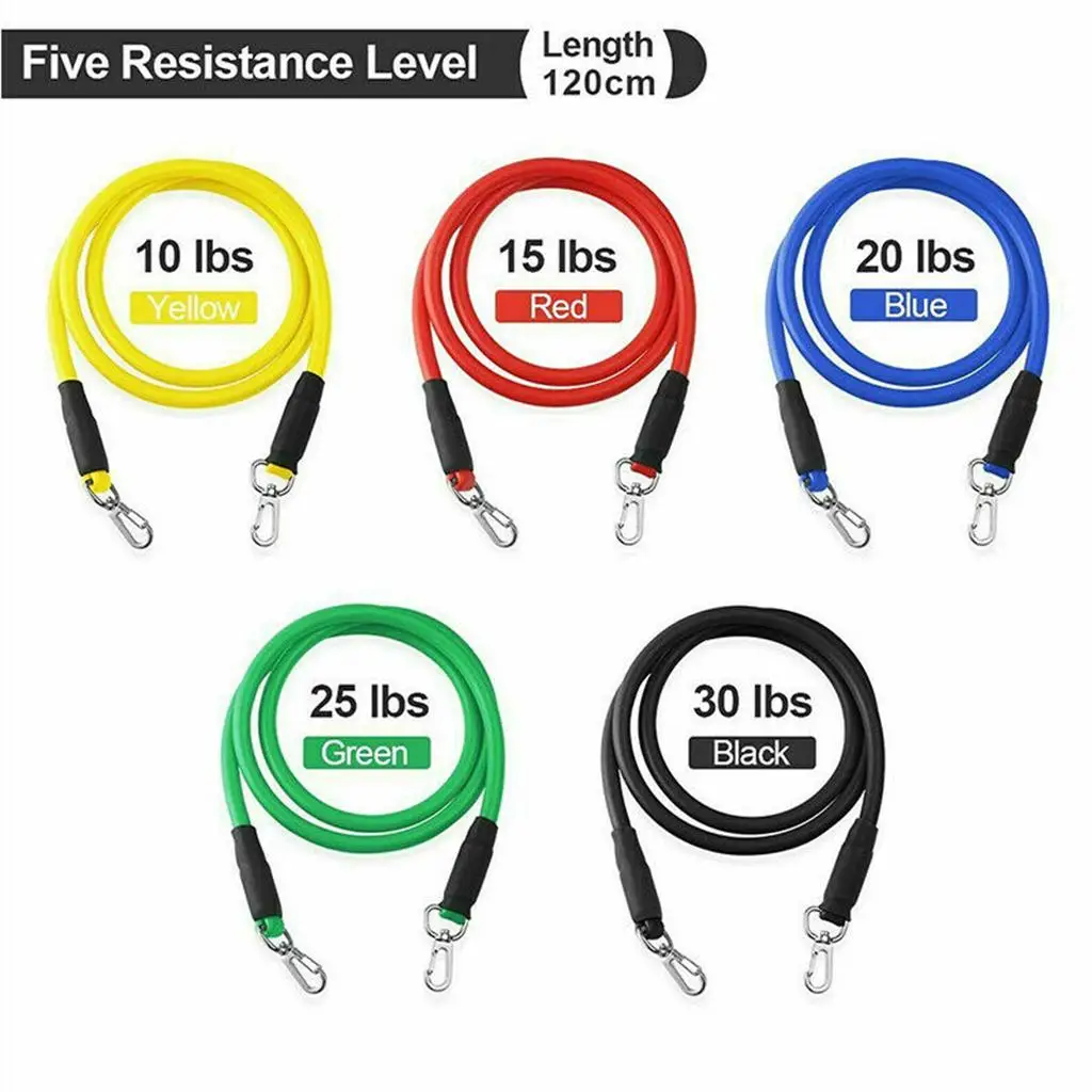 11pcs/set Trainer   Body Weight Turnhalle  Fitness Resistance Band