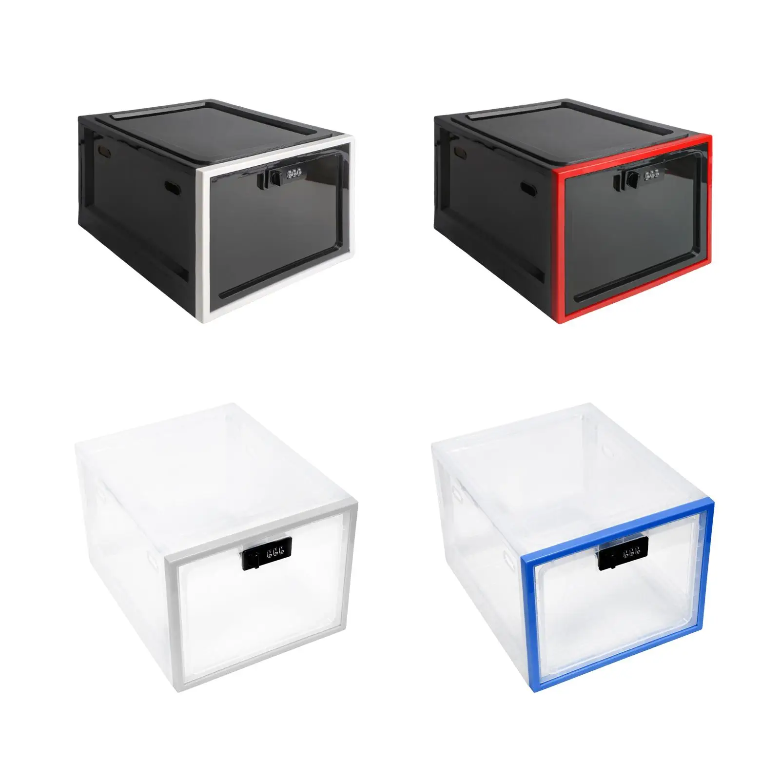 Lockable Box Organizer storage Case Lock Box for Office