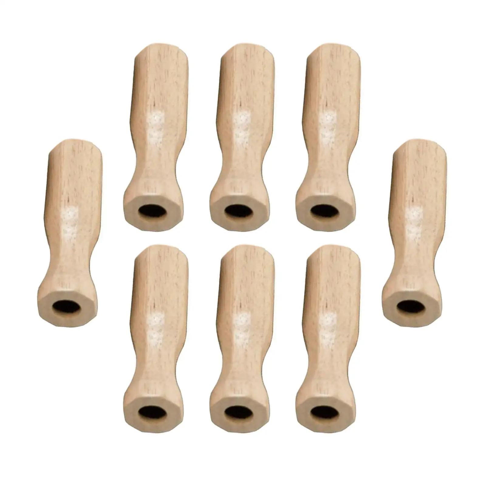 8x Soccer Table Handles Durable Wooden Foosball Handle Rod for Soccer Machine Indoor Table Soccer Standard Foosball Tables