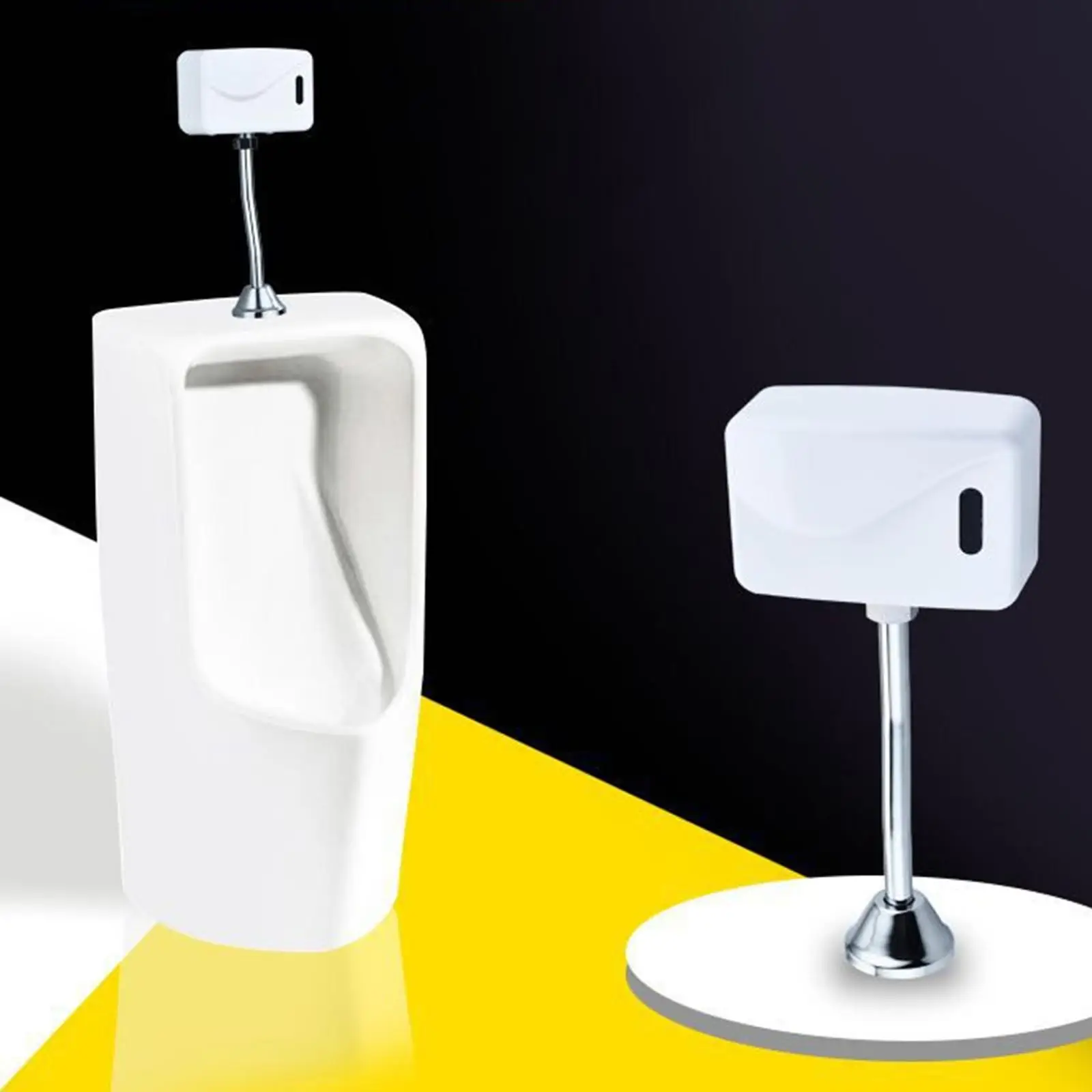 Smart Automatic Urinal Sensor Flush Valve Auto Flushing Wall Mounted for Men