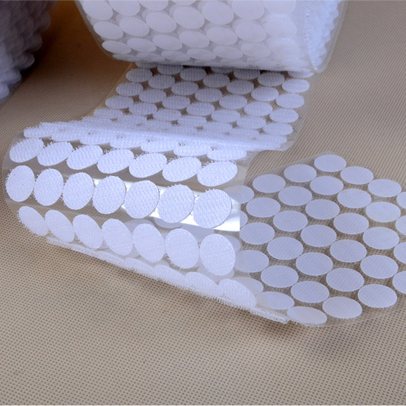 99pairs 10/15/20mm Transparent Sticky Dots Self Adhesive Hook and Loop Fastener Tape Strong Glue Baby Round Coin Tape Sticker