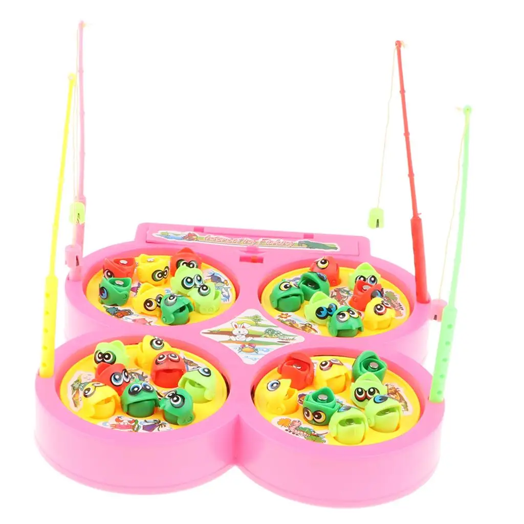 Fun  Game Set with 4 Electronic Rotating   Pools Gift for Kids
