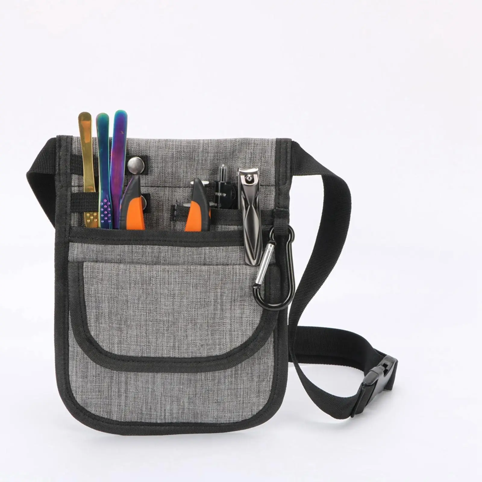 Fanny Pack Organizer Pouch Tool belt pocket Adjustable Strap Multi Compartment Utility Hip Bag for Student   Calculator