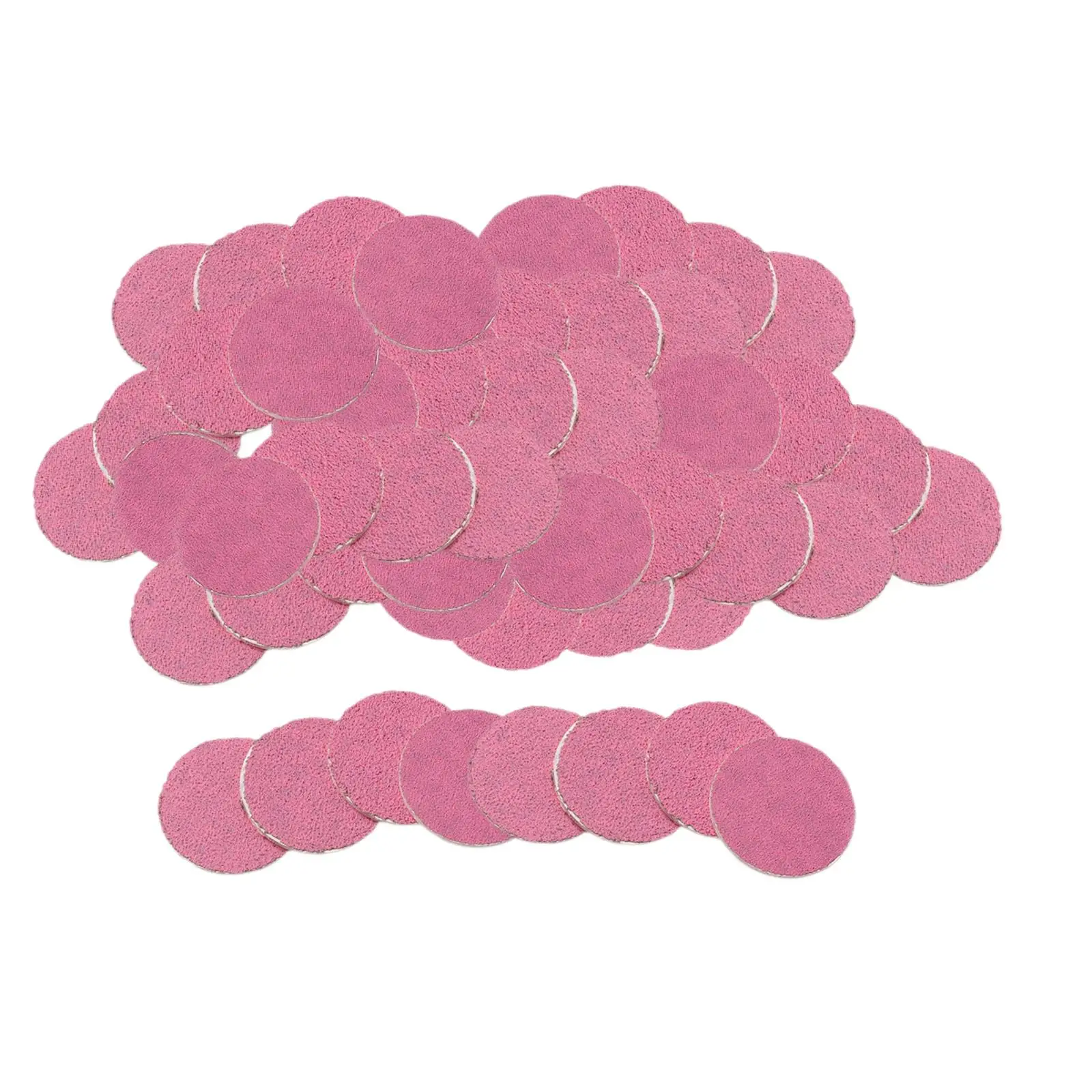 50x Sandpaper Disk Replacement Pad Pink Sandpaper Pad disks Replaceable for Dead Cracked Hard Skin Polishing Craft Women Men