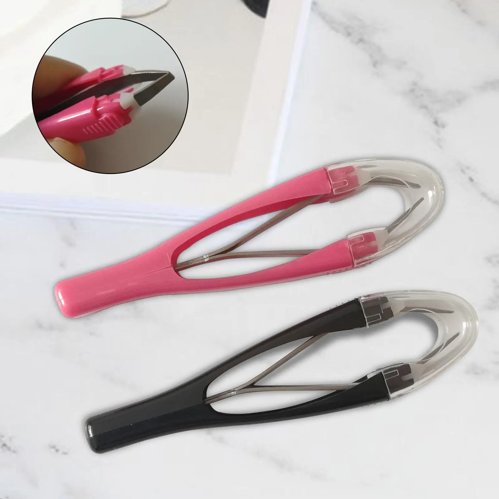 Eyebrow Tweezers Slant Tip Cosmetic Beauty Tool Professional Retractable Makeup Supplies Eyebrow Removal Clip for Home Beginners