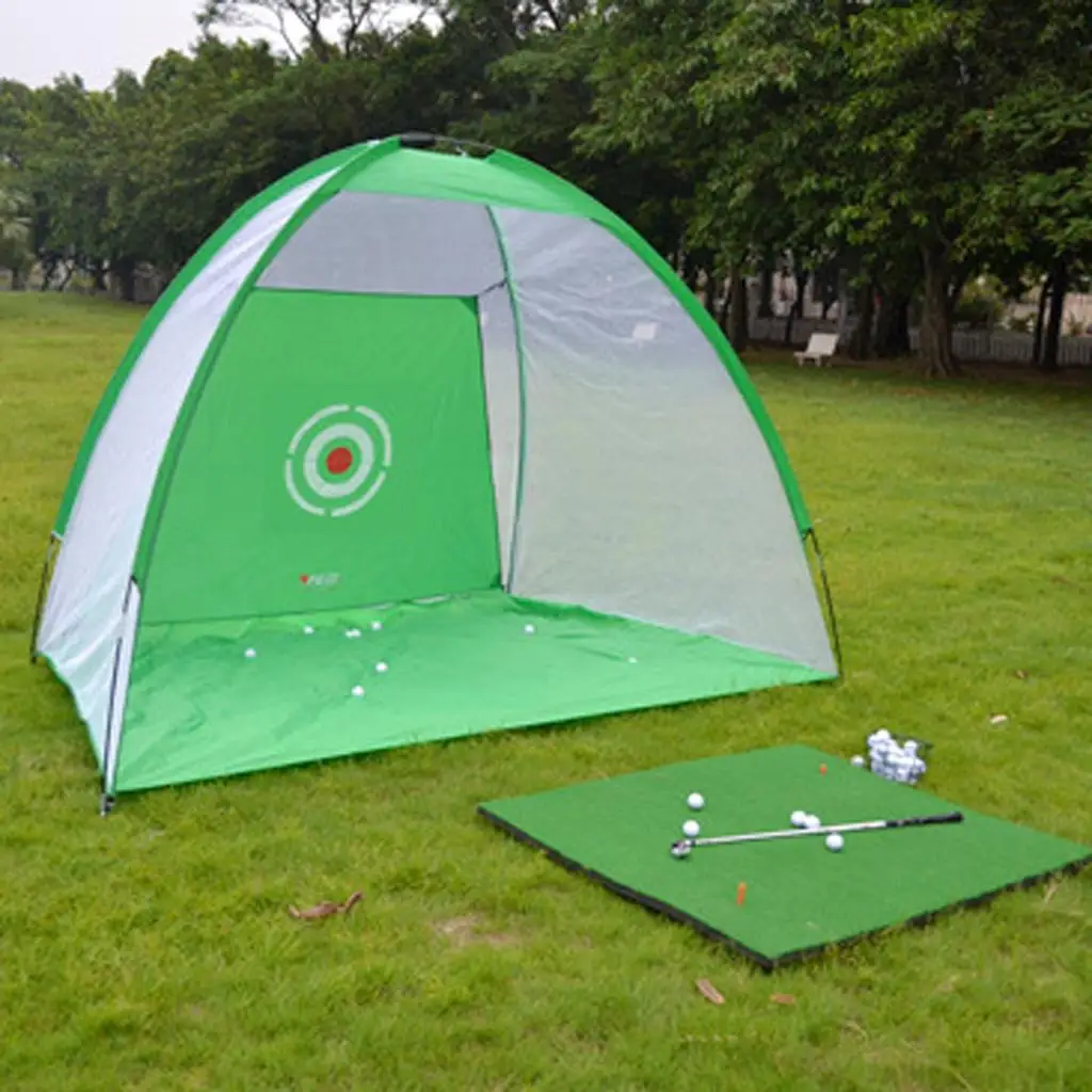 Golf Practice Cage Hitting Automatic Ball System with Target Sheet and 