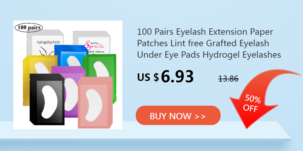 50/100 stücke Lidschatten Schild Unter Eye Patches Baumwolle Einweg Falsche Wimpern Verlängerung Eye Gel Pad Lip Make-Up Protector aufkleber – Detail 1