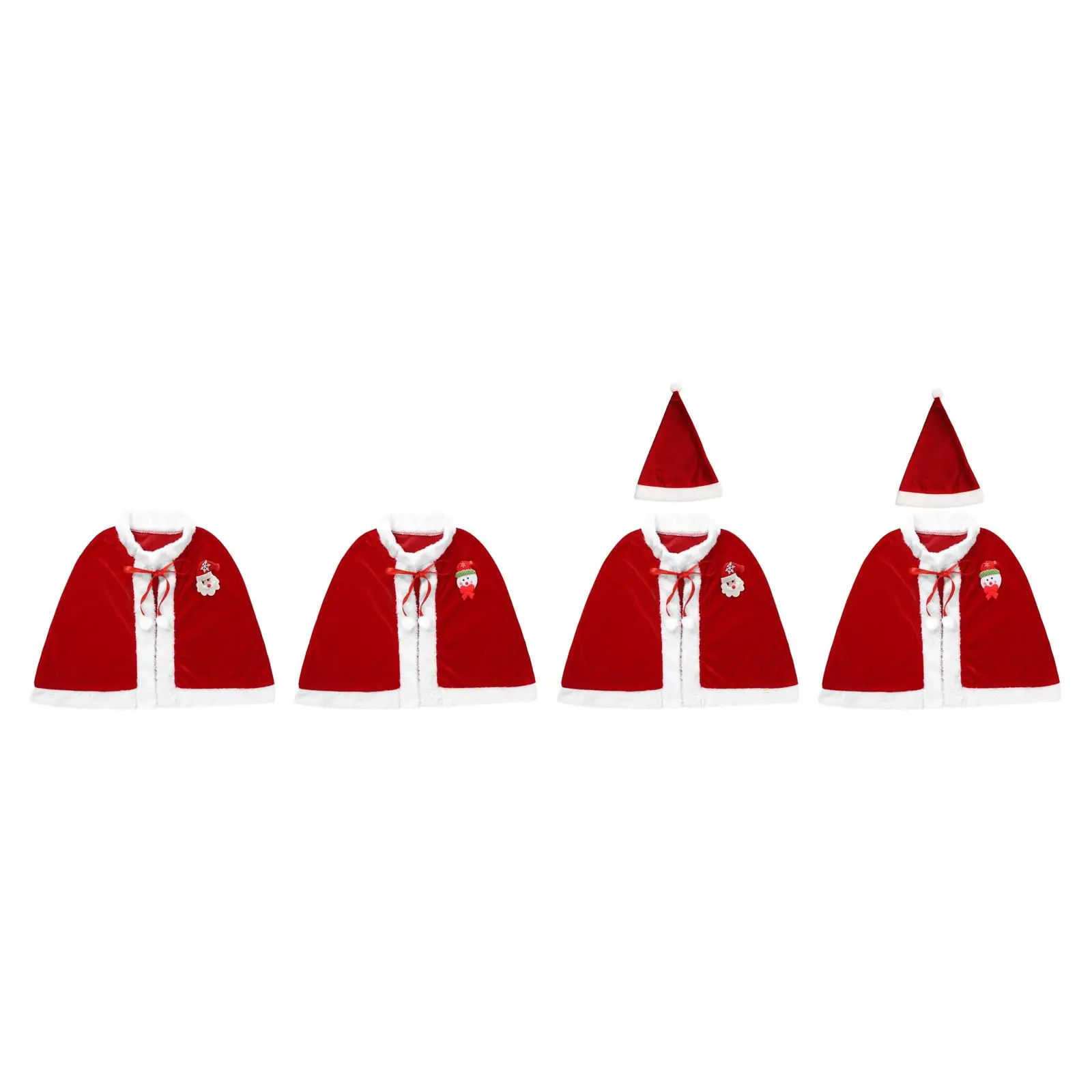 Kids Christmas Cloak Children Cape for Dressing up Roles Play Themed Party