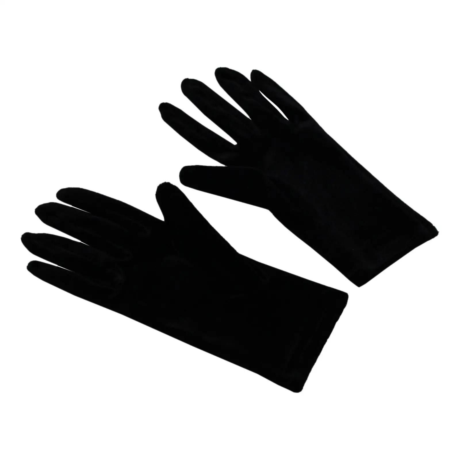 Fashion Short Velvet Gloves Bride Gloves Full Finger Dancing Gloves for Evening Banquet Dress Tea Party Wedding Accessories