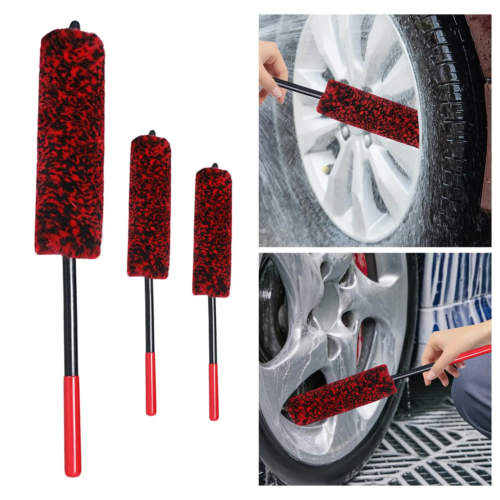 Car Wheel Brush Supplies Wheel Rim Brush for Exhaust Tips