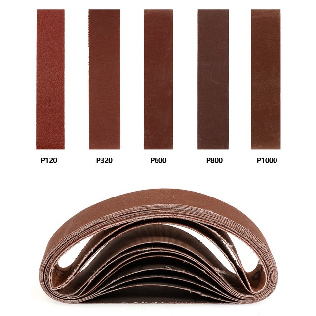 XYWHPGV Nastri Abrasivi 4 X 24 Pollici Carta Vetrata Per Nastro Abrasivo In Ossido Di Alluminio A 80 Per Levigatrice A Nastro Portatile 10 Pezzi(f0ab7 81066 84316 Afce9 7604a 17948 - Foto 6